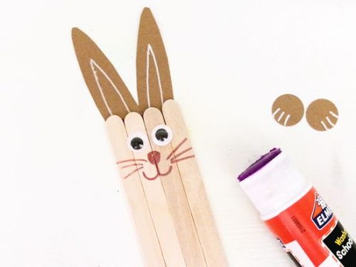 Craft Stick Bunny Craft - Our Kid Things