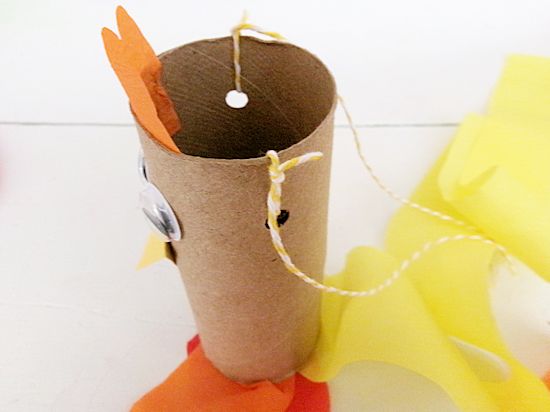 Tie bakers twine through holes.