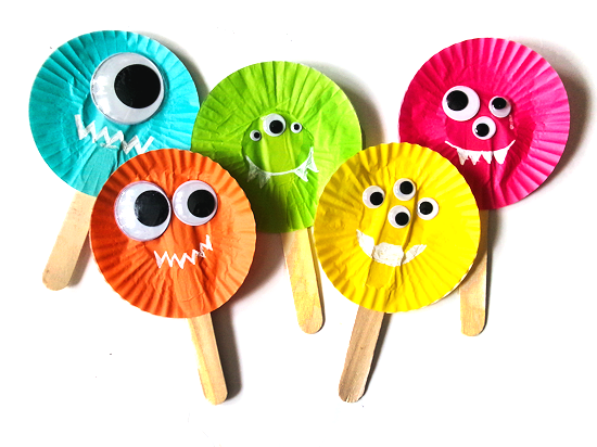 Cupcake Liner Monster Craft