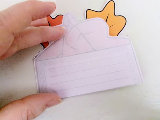 Fold in half.