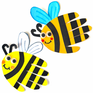 Handprint Bee Craft