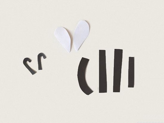 Cut out template pieces.