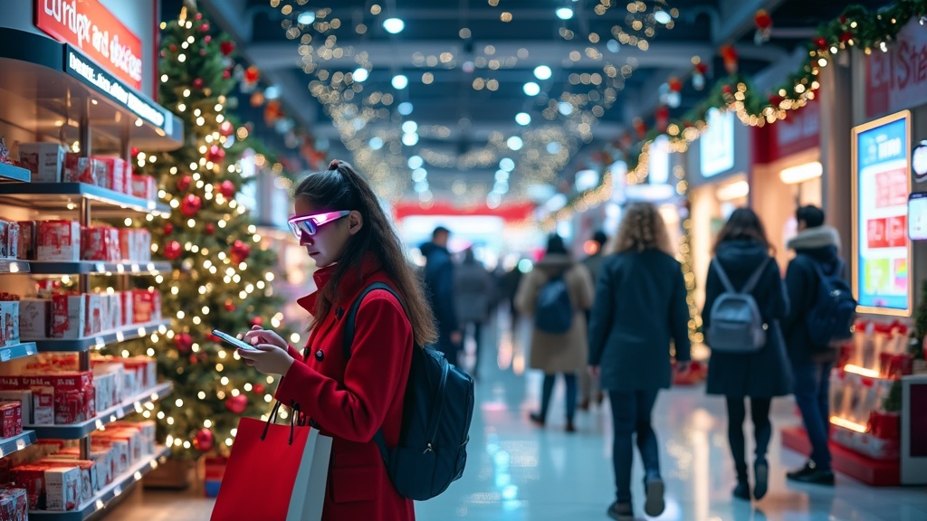 Holiday shopping with technology